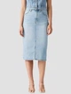 Spódnica damska jeansowa midi z wysokim stanem Levi`s Hr Back Slit Skirt 001VH-0001 28 Błękitna (5401157932285) - obraz 1