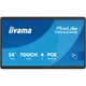 IIYAMA 23.8" 16:9 ips сенсорний рк монітор, 1920х1080, 45 0 кд/м2, ос Андроід 14, 24/7, PoE, проекційно-ємні tw2424as-b3p - зображення 1