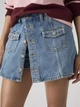 Spódnica damska jeansowa mini Levi`s Button Front Skort 005NA-0000 28 Błękitna (5401187796819) - obraz 6