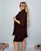 Женский костюм повседневный шоколадный 54-56 р2333.060 - изображение 2