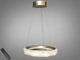 Светодиодная подвесная люстра LED Diasha золотая 52 Вт с пультом для гостиной 583-400G - изображение 1