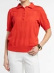 Поло жіноче червоне 100% бавовна Arber Polo Knit WD SS WTR-204 M червоний (W09.34.05.625) - изображение 5
