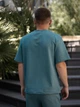 Стильная мужская футболка oversize Intruder Breeze повседневная хлопковая из двунитки базовая мятная/2XL - изображение 5