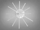 Потолочная светодиодная люстра с пультом, 102 Вт, белая, для гостиной 7010WH LED 3color dimmer - изображение 4