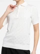 Поло жіноче біле 100% бавовна Arber Polo Knit WD SS WTR-204 XL білий (W09.51.00.535) - зображення 5