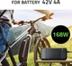 Швидка зарядка для електровелосипедів та самокатів Qoltec 36 В 42 В 4 A 5.5 x 2.1 (5901878526126) - зображення 10