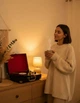 Виниловый проигрыватель пластинок Bluetooth USB AUX с колонками ретро - изображение 7