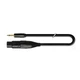 Jack 3.5 mono XLR3 аудиокабель 0.5 м витой медный провод матовое покрытие металлические коннекторы - изображение 1