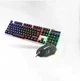 Игровой комплект K518 клавиатура + мышь с RGB-подсветкой для ПК и ноутбуков, черный — проводная игровая клавиатура с мышью - изображение 2