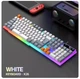 Клавіатура провідна RAIKU K-26 з RGB-підсвічуванням USB Grey-Black — ігрова мембранна клавіатура на 104 клавіші для ПК і ноутбука - зображення 7