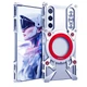 Чохол Metal Cyber Bamper для ZTE nubia RedMagic 10 Air з кільцем та шнурком - тримачем сріблястий - зображення 6