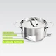 Каструля Maestro MR-3511-24 5 л з кришкою нержавіюча сталь індукційна 24 см - зображення 3