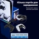 Док-станция для PS5 / PS5 Slim / PS5 Pro с охлаждением, зарядкой 2 контроллеров, RGB подсветкой, USB и держателем для наушников - изображение 2