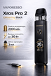 Pod-система Vaporesso Xros Pro 2 2000mAh 30W Glittering Black Черный - изображение 1