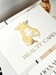 Подарочные сертификаты Beauty Card белые с объемным золотом Soft Touch (минимальный заказ 5 шт) - изображение 4