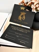 Подарочные сертификаты Beauty Card черные с объемным золотом Soft Touch (минимальный заказ 5 шт) - изображение 1