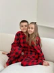 Піжама дитяча тепла з фланелі “Holly Jolly” 140-146 см, червоно-чорна клітинка HJFRB5354 - зображення 6