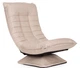 Fotel obrotowy do salonu ModernHome regulowany leżanka do salonu Beżowy (5905817011728) - obraz 2