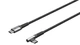 Кабель пристроїв Goobay USB Type-C M/M 0.5m (USB2.0) 60W 90° Shield Textile чорний(75.06.4658) - зображення 2