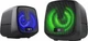 Игровые колонки Defender J2 LED USB Black — акустика 2.0, мощный звук 6 Вт, RGB подсветка, динамики 2×3 Вт, подключение mini-jack 3.5 мм, USB питание, мультимедийные колонки - изображение 1