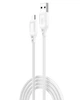 Кабель XO NB235 Zebra Braided USB — Micro-USB 2.4A 1м плетений нейлон білий для Android - зображення 1