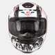 Мотошолом MT Helmets Thunder Kid SNIPER White Blue Red Дитячий S - зображення 2