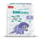 Дитячі підгузки 96 шт Dino Baby розмір 6 (16+ кг) Дитячі одноразові підгузники з міцними еластичними застібками та захистом від протікань Памперси для дітей - зображення 3