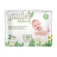 Дитячі підгузки 80 шт Giggles Natural розмір 2 Mini (3-6 кг) - зображення 2