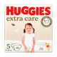 Дитячі підгузки Huggies Extra Care Mega розмір 5 (11-25 кг), 50 шт Дитячі одноразові підгузники з індикатором вологи та миттєвим поглинанням Памперси для дітей - зображення 1