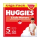 Дитячі підгузки Huggies Little Movers розмір 5 (11-25 кг), 126 шт Дитячі одноразові підгузники з захистом від протікань та сухістю до 12 годин Памперси для дітей - зображення 1