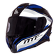 Мотошолом MT Helmets TARGO INTERACT A6 Gloss Blue Pearl XS - зображення 2