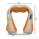 Массажер для шеи спины с ИК-подогревом | Massager of neck kneading Plus | Роликовый массажер-накидка на плечи - изображение 3
