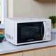 Микроволновая печь белого цвета 20MX720-W Grunhelm 700Вт Микроволновка из эмалированной стали 20л Микроволновая СВ-печь - изображение 6