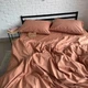 Комплект постельного белья Ell Home (турецкий ранфорс) Кирпичный евро 4 нав 50/70 на резинке 160/200/35 - изображение 4