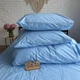 Комплект постельного белья Ell Home (турецкий ранфорс) Небесный семейный 50/70 на резинке на матрас 180/200/35 - изображение 2