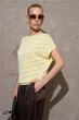 Топ з шовковистої віскозної пряжі Розмір L-XXL (48-52) Жовтий - изображение 2