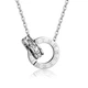 Кулон двойное кольцо в стиле Bvlgari (Silver) - изображение 1