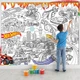 Раскраска Хот Вилс / Hot Wheels Мега большая раскраска 120 х 150 см - изображение 1