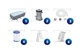 Каркасний басейн Bestway Steel Pro Max 56722 Розмір 412х201х122 см Об'єм 8124 літ фільтр-насос, драбина - зображення 14
