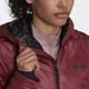 Жіноча трекінгова куртка TERREX TECHROCK PRIMALOFT INSULATED PADDED H55935 пуховик зручний в похід з капішоном темно червоного кольору Розмір S - зображення 4
