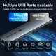 Док-станція USB3.2 Type-C --> HDMI/USB3.0/USB2.0/RJ45/SD/TF/PD 100W Hub 8-in-1 Vention - зображення 10