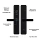 Умный дверной замок с отпечатком пальца, USB, Bluetooth, TUYA биометрический цифровой без ключа. Черный. - изображение 4