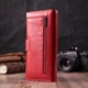 Женский кошелек на четыре отделения для купюр из натуральной кожи ST Leather 22549 Красный - изображение 8