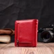 Яскравий жіночий гаманець із натуральної шкіри ST Leather 19465 Червоний - зображення 7