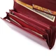 Шкіряний лакований гаманець з блоком для кредитних карток ST Leather 22682 Червоний - зображення 6