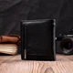 Женский кошелек из натуральной кожи ST Leather 19466 Черный - изображение 7