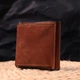 Вместительный кожаный мужской кошелек с монетницей Сердце GRANDE PELLE 16743 Светло-коричневый - изображение 7