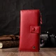 Женский вертикальный кошелек-клатч из натуральной кожи ST Leather 22536 Красный - изображение 7