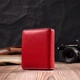 Женский вертикальный компактный кошелек из натуральной кожи ST Leather 19437 Красный - изображение 8