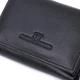 Удобный компактный кошелек с монетницей из натуральной кожи ST Leather 22742 Черный - изображение 5